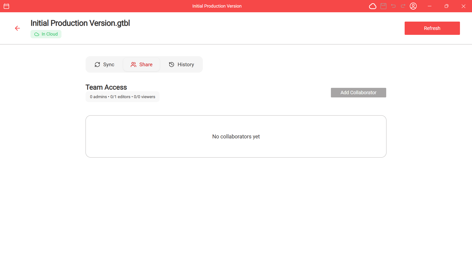 Share tab in timetables